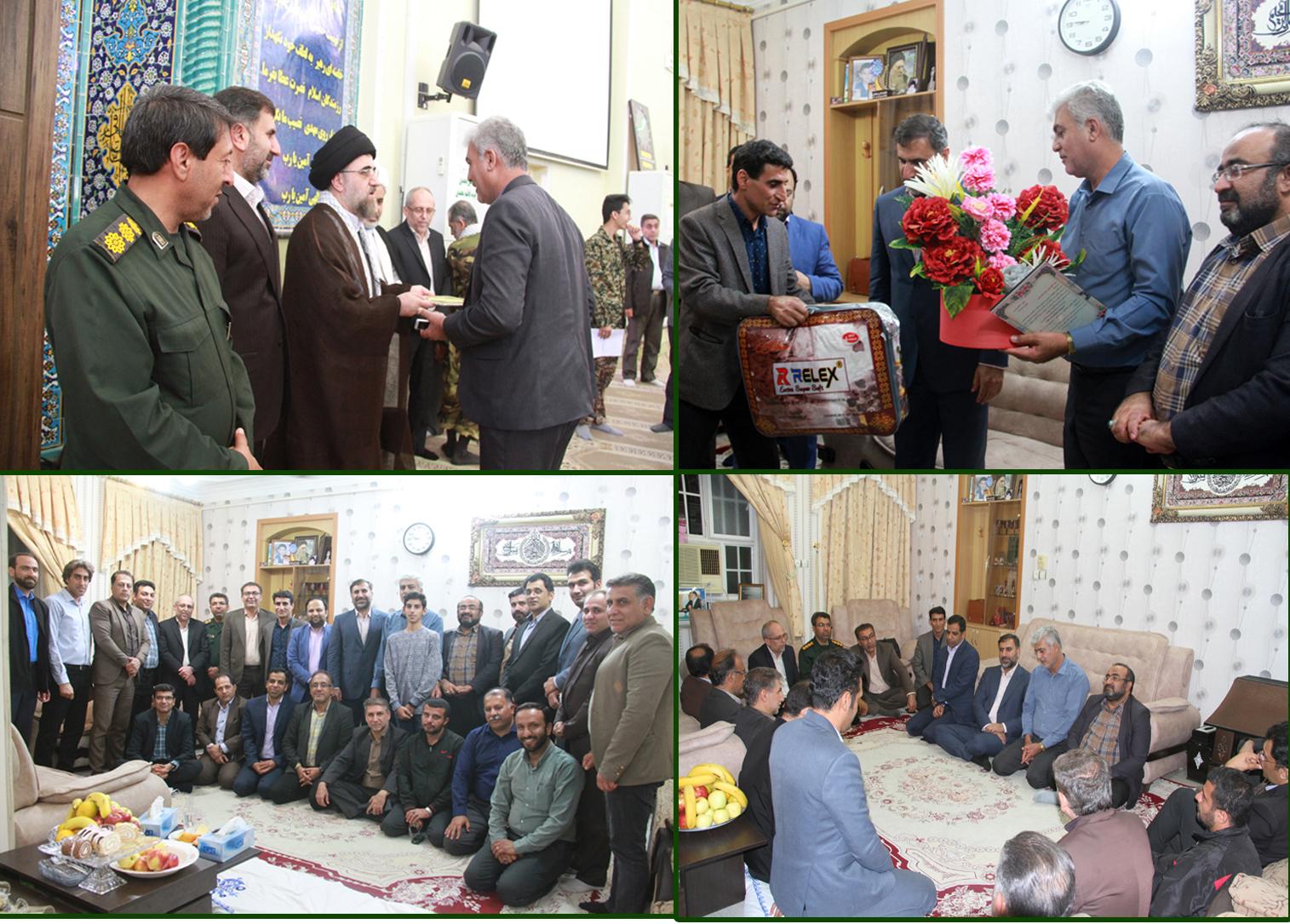 دیدار فرماندار ویژه لارستان و سرپرست جدید شهرداری لار و مسئولین شهرستان با شهردار سابق لار